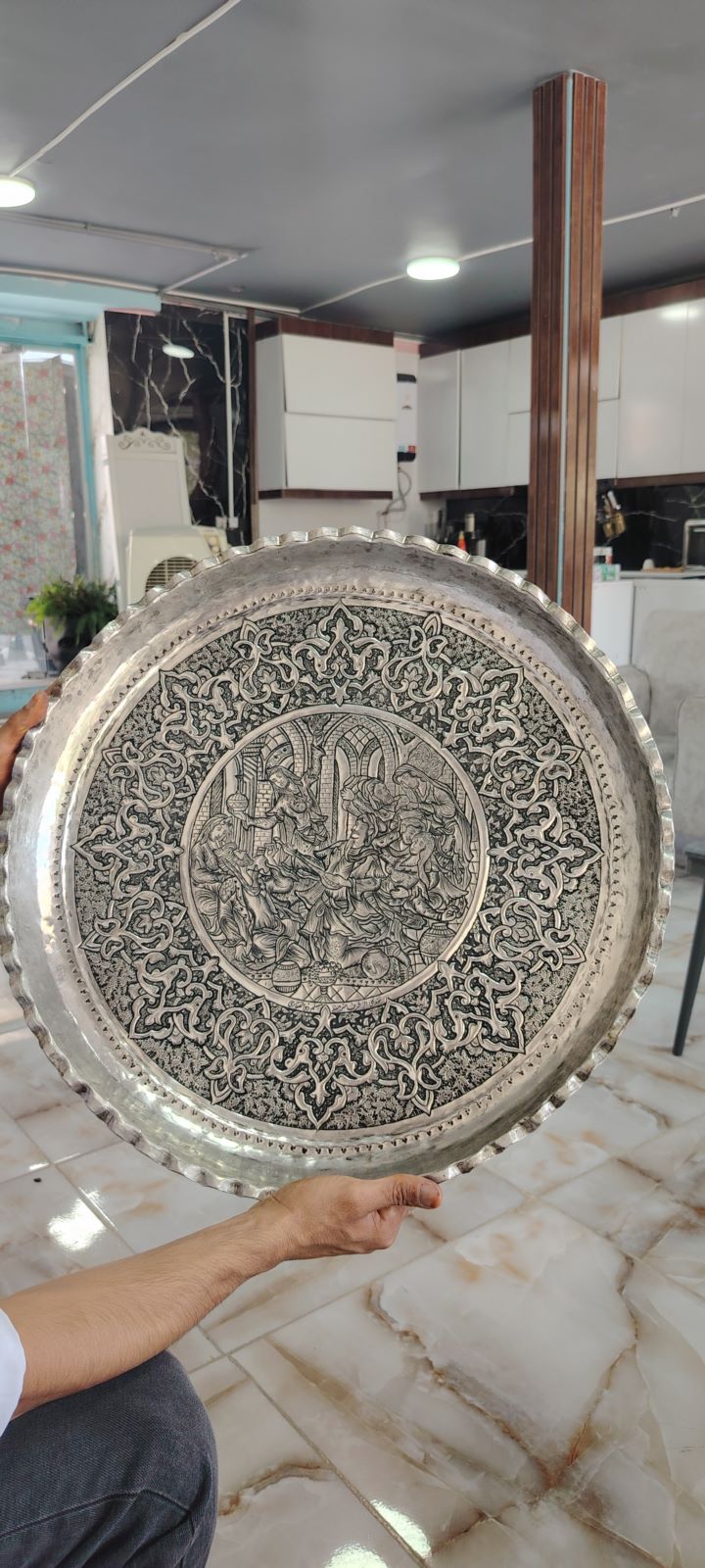 سینی قلم کاری 